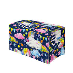 Unicorn Night Festival Pattern Print Leather Tissue Box Cover