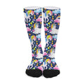 Unicorn Night Festival Pattern Print Long Socks