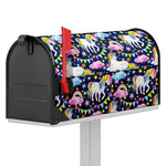Unicorn Night Festival Pattern Print Mailbox Cover