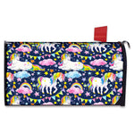Unicorn Night Festival Pattern Print Mailbox Cover