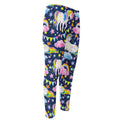 Unicorn Night Festival Pattern Print Men's Compression Pants