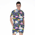 Unicorn Night Festival Pattern Print Men's Romper