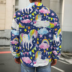 Unicorn Night Festival Pattern Print Men's Shirt Jacket