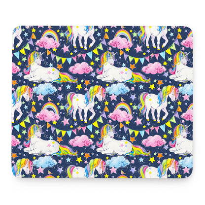 Unicorn Night Festival Pattern Print Mouse Pad