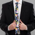 Unicorn Night Festival Pattern Print Necktie