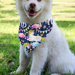 Unicorn Night Festival Pattern Print Over The Collar Dog Bandana