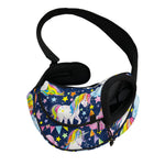 Unicorn Night Festival Pattern Print Pet Sling Carrier