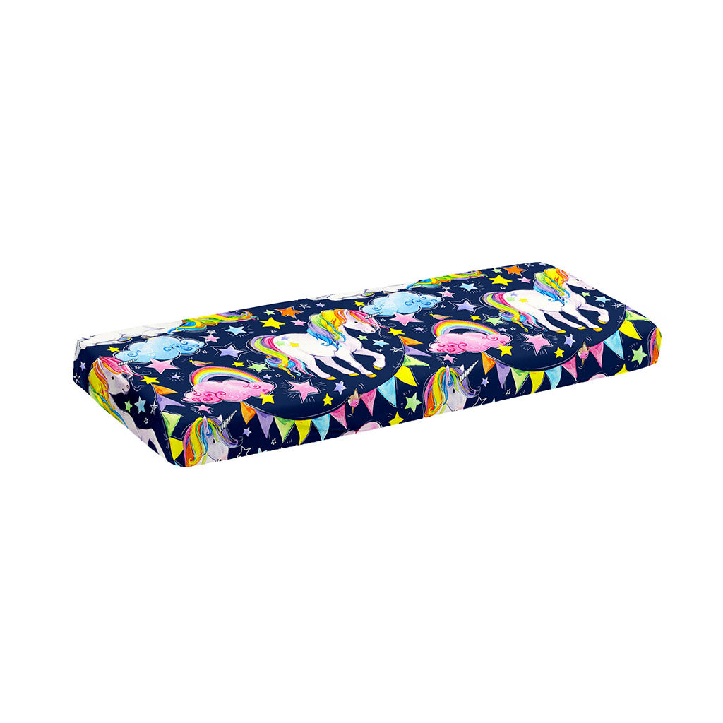Unicorn Night Festival Pattern Print Piano Keyboard Cover