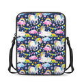Unicorn Night Festival Pattern Print Rectangular Crossbody Bag