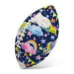 Unicorn Night Festival Pattern Print Rugby Ball