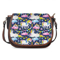 Unicorn Night Festival Pattern Print Saddle Bag