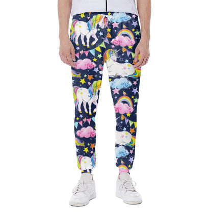 Unicorn Night Festival Pattern Print Scuba Joggers