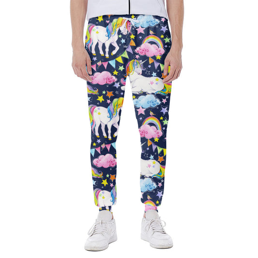 Unicorn Night Festival Pattern Print Scuba Joggers