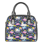Unicorn Night Festival Pattern Print Shoulder Handbag