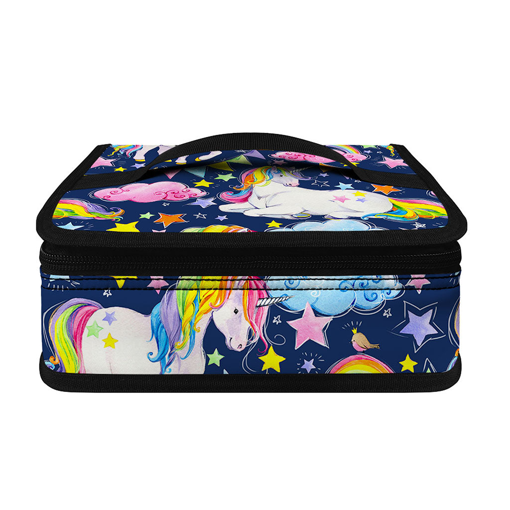 Unicorn Night Festival Pattern Print Small Lunch Bag