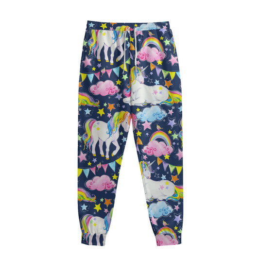 Unicorn Night Festival Pattern Print Sweatpants