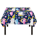 Unicorn Night Festival Pattern Print Tablecloth