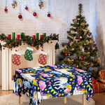 Unicorn Night Festival Pattern Print Tablecloth