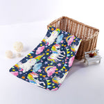 Unicorn Night Festival Pattern Print Towel