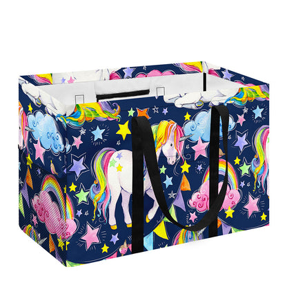 Unicorn Night Festival Pattern Print Utility Tote Bag