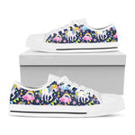 Unicorn Night Festival Pattern Print White Low Top Sneakers