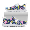 Unicorn Night Festival Pattern Print White Running Shoes