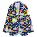 Unicorn Night Festival Pattern Print Women's Blazer