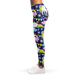 Unicorn Night Festival Pattern Print Women's Leggings