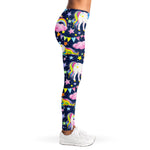 Unicorn Night Festival Pattern Print Women's Leggings