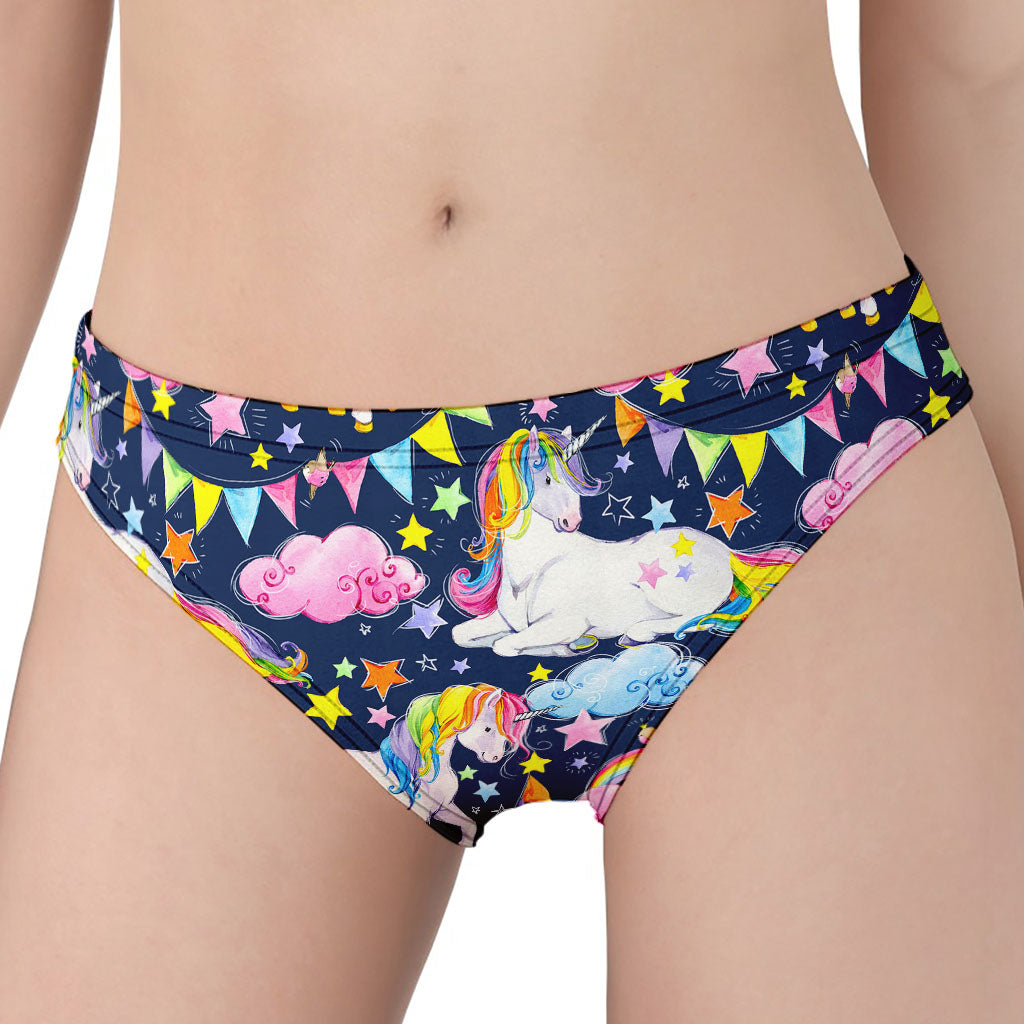 Unicorn Night Festival Pattern Print Women's Panties