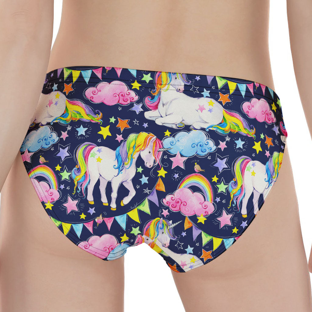 Unicorn Night Festival Pattern Print Women's Panties