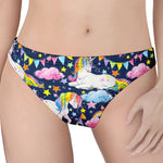 Unicorn Night Festival Pattern Print Women's Thong