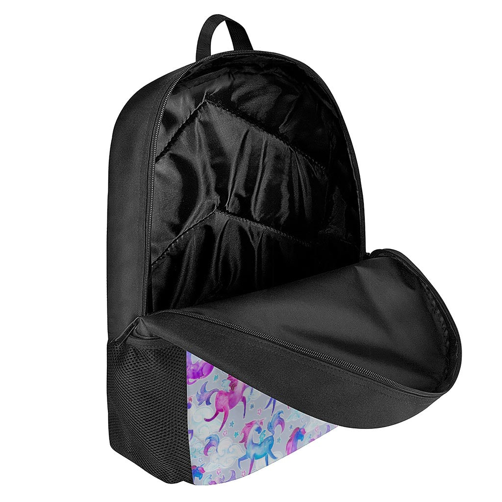 Unicorn Paradise Pattern Print 17 Inch Backpack