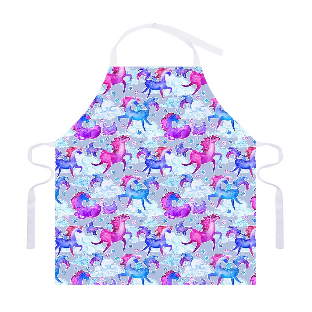Unicorn Paradise Pattern Print Adjustable Apron
