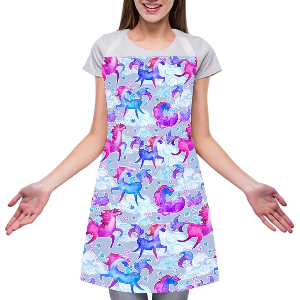 Unicorn Paradise Pattern Print Adjustable Apron