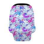 Unicorn Paradise Pattern Print Baby Seat Cover