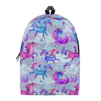 Unicorn Paradise Pattern Print Backpack