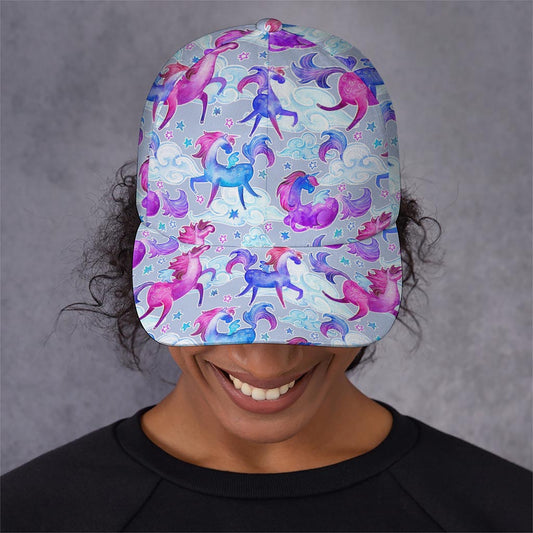 Unicorn Paradise Pattern Print Baseball Cap