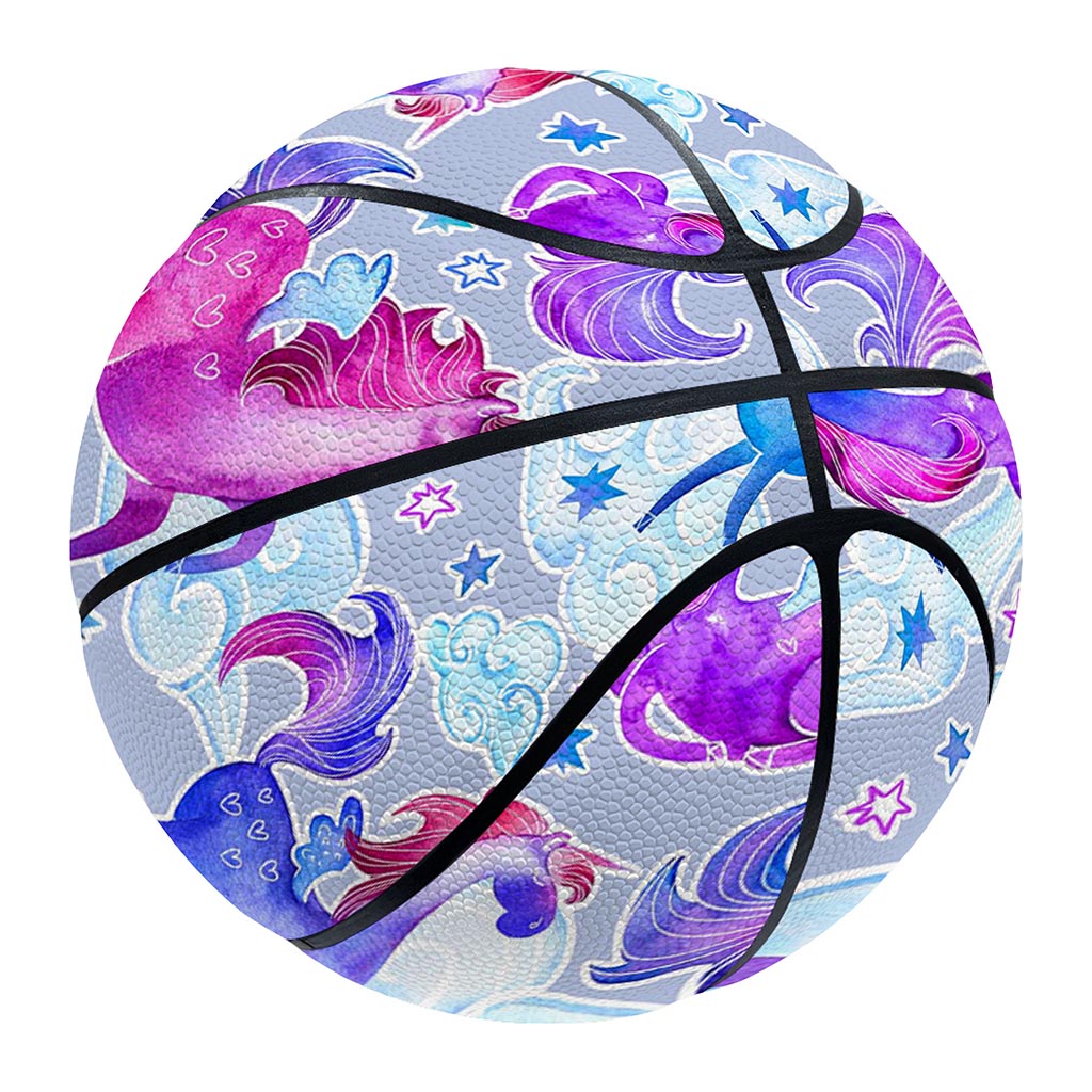 Unicorn Paradise Pattern Print Basketball