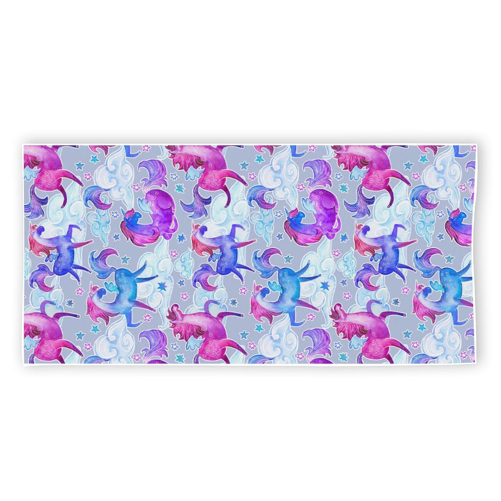Unicorn Paradise Pattern Print Beach Towel
