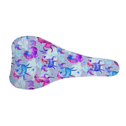 Unicorn Paradise Pattern Print Bicycle Seat Cover