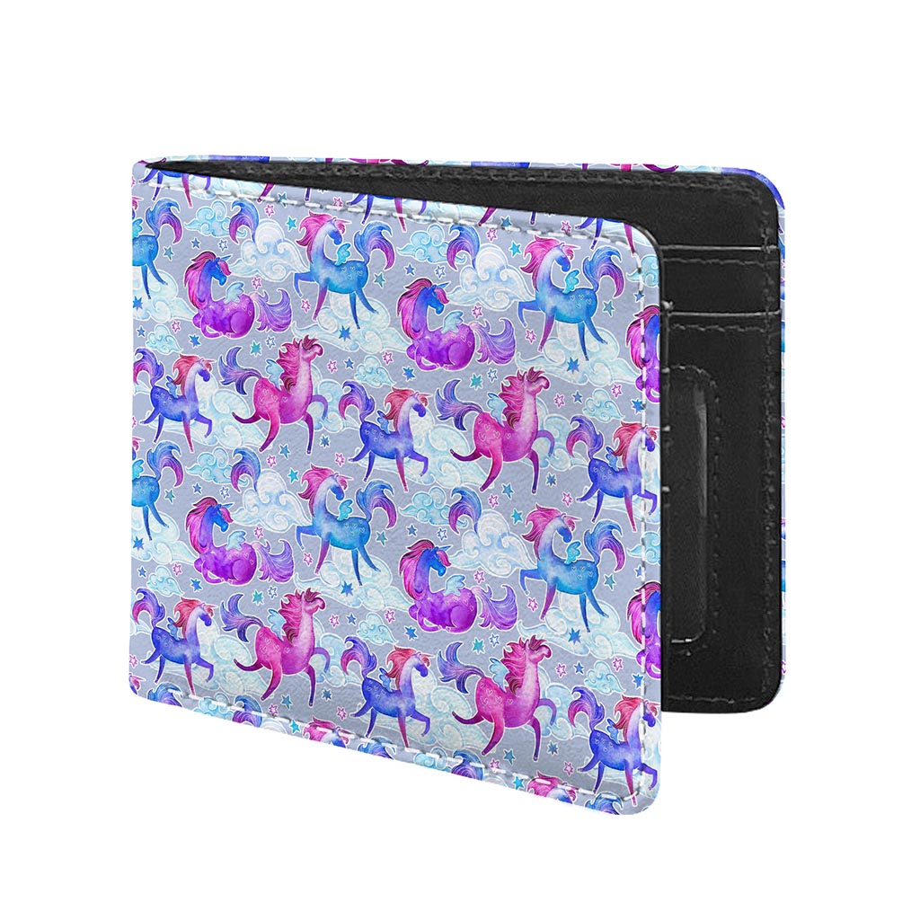 Unicorn Paradise Pattern Print Bifold Wallet