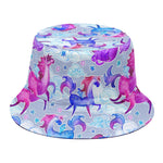 Unicorn Paradise Pattern Print Bucket Hat