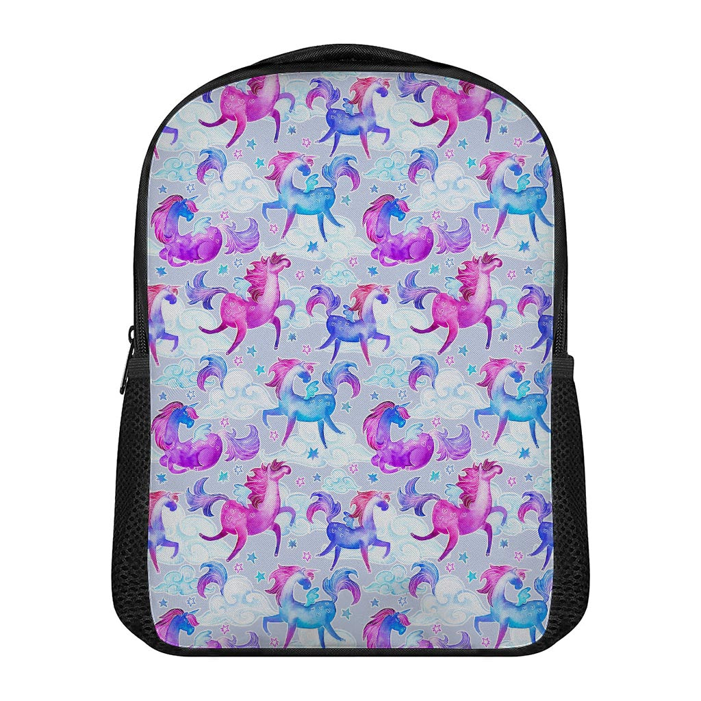 Unicorn Paradise Pattern Print Casual Backpack