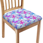 Unicorn Paradise Pattern Print Chair Cushion Cover