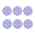 Unicorn Paradise Pattern Print Coaster Set