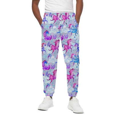 Unicorn Paradise Pattern Print Cotton Pants