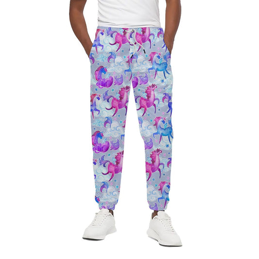 Unicorn Paradise Pattern Print Cotton Pants