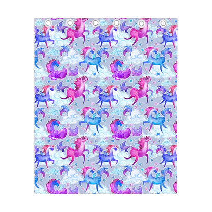 Unicorn Paradise Pattern Print Curtain