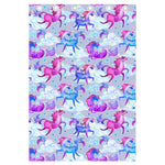 Unicorn Paradise Pattern Print Curtain